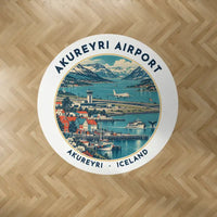 Thumbnail for Akureyri Airport (AEY) Carpets - Carpet Round - Badge - White V2
