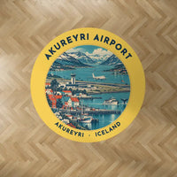 Thumbnail for Akureyri Airport (AEY) Carpets - Carpet Round - Badge - Yellow V2