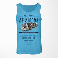 Thumbnail for AE 2100D3 design on sky blue tank top