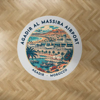 Thumbnail for Agadir Al Massira Airport (AGA) Carpets - Carpet Round - Badge - Light Gray