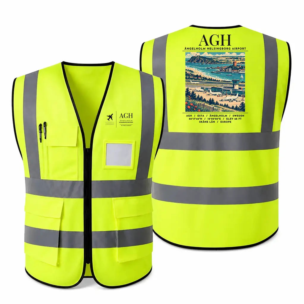 AGH - Poster - Reflective Vest - Fluorescent Green