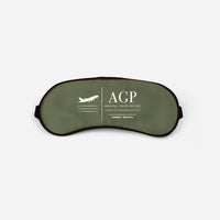 Thumbnail for Malaga-Costa del Sol Airport (AGP) Sleep Masks - Sleep Mask - Front - Green Army