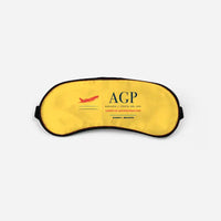 Thumbnail for Malaga-Costa del Sol Airport (AGP) Sleep Masks - Sleep Mask - Front - Yellow