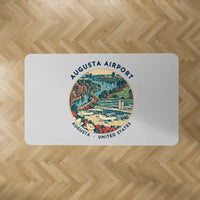 Thumbnail for Augusta Regional Airport at Bush Field (AGS) Carpets - Carpet Rectangle - Badge - Light Gray V2