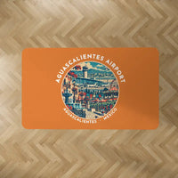 Thumbnail for Aguascalientes International Airport (AGU) Carpets - Carpet Rectangle - Badge - Orange