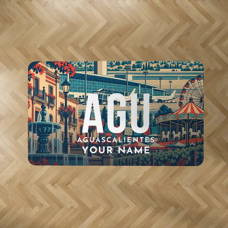 Aguascalientes International Airport (AGU) Carpets - Carpet Rectangle - Scene + Name V2
