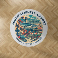 Thumbnail for Aguascalientes International Airport (AGU) Carpets - Carpet Round - Badge - Light Gray