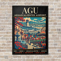 Thumbnail for AGU - Poster - Canvas Framed - Black