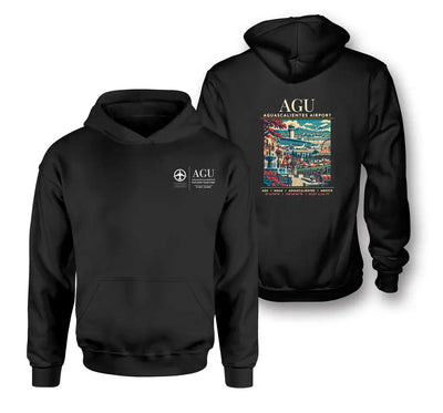 AGU - Poster - Double-Side Hoodie - Black