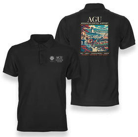 Aguascalientes International Airport (AGU) Premium Polo T-Shirts