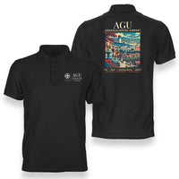 Thumbnail for AGU - Poster - Double-Side Polo - Black