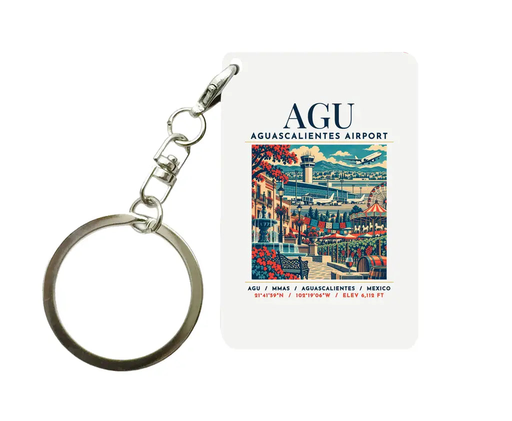 AGU - Poster - Key Chain - White