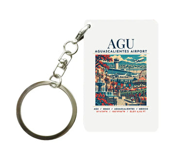 AGU - Poster - Key Chain - White