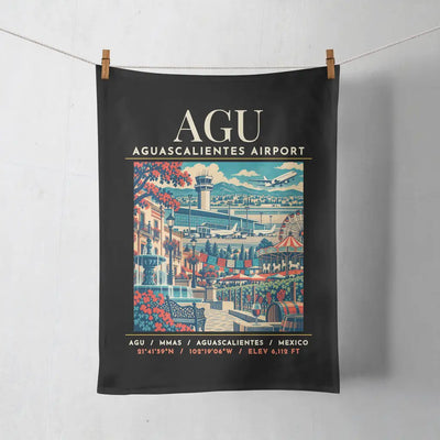 AGU - Poster - Towel - Black