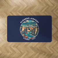 Thumbnail for Alghero–Fertilia Airport (AHO) Carpets - Carpet Rectangle - Badge - Dark Blue V2