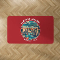 Thumbnail for Alghero–Fertilia Airport (AHO) Carpets - Carpet Rectangle - Badge - Red V2