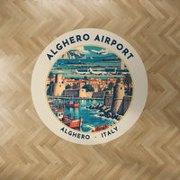 Thumbnail for Alghero–Fertilia Airport (AHO) Carpets - Carpet Round - Badge - Beige V2