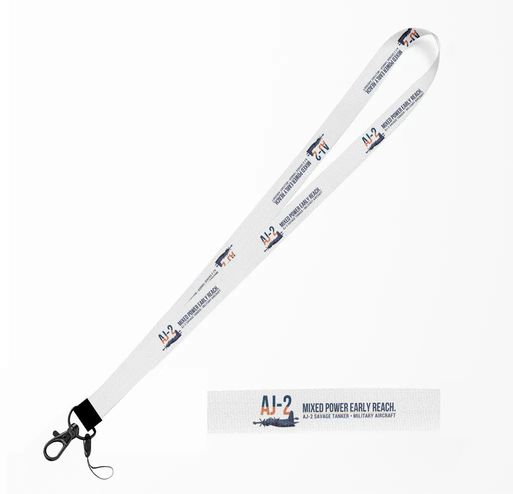 AJ-2 Savage Tanker lanyard - white