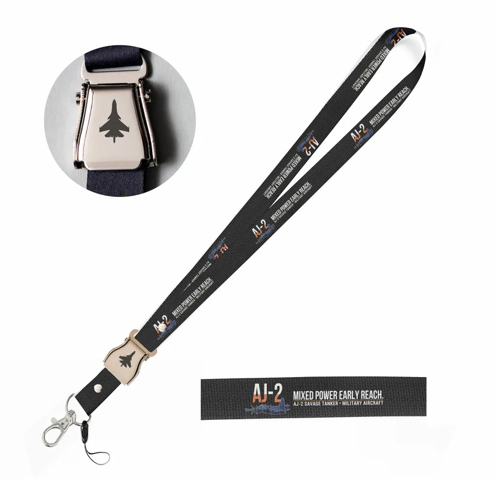 AJ-2 Savage Tanker seat belt lanyard - black