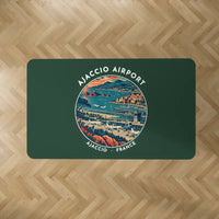 Thumbnail for Ajaccio – Napoléon Bonaparte Airport (AJA) Carpets - Carpet Rectangle - Badge - Dark Green V2