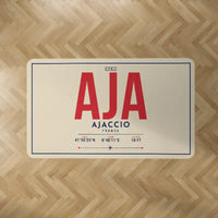 Thumbnail for Ajaccio – Napoléon Bonaparte Airport (AJA) Carpets - Carpet Rectangle - ID Tag - Beige V2