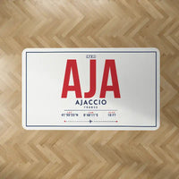 Thumbnail for Ajaccio – Napoléon Bonaparte Airport (AJA) Carpets - Carpet Rectangle - ID Tag - White V2