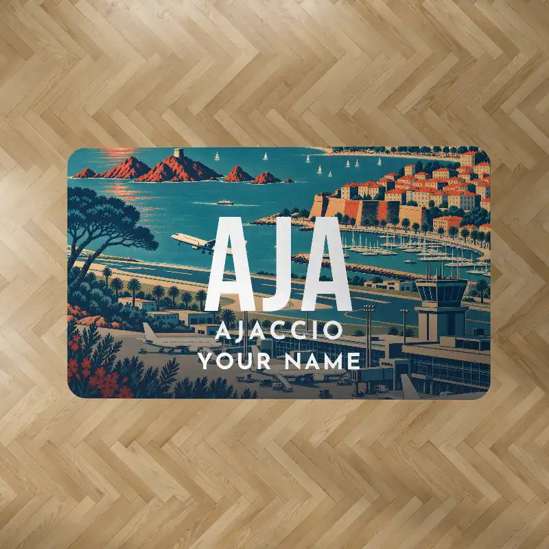 Ajaccio – Napoléon Bonaparte Airport (AJA) Carpets - Carpet Rectangle - Scene + Name V2