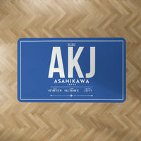 Thumbnail for Asahikawa Airport (AKJ) Carpets - Carpet Rectangle - ID Tag - Blue V2