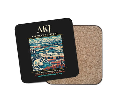 AKJ - Poster - Coaster - Black