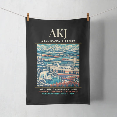 AKJ - Poster - Towel - Black