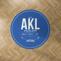 Thumbnail for Auckland Airport (AKL) Carpets - Carpet Round - ID Tag + Name - Blue V2