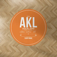 Thumbnail for Auckland Airport (AKL) Carpets - Carpet Round - ID Tag + Name - Orange V2
