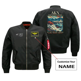 King Salmon Airport (AKN) Bomber Jacket