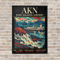Thumbnail for AKN - Poster - Canvas Framed - Black