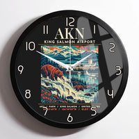 Thumbnail for AKN - Poster - Wall Clock Framed - Black