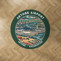 Thumbnail for Aktobe Airport (AKX) Carpets - Carpet Round - Badge - Dark Green V2