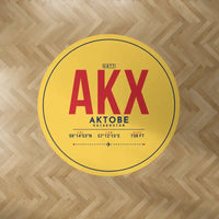 Thumbnail for Aktobe Airport (AKX) Carpets - Carpet Round - ID Tag - Yellow V2