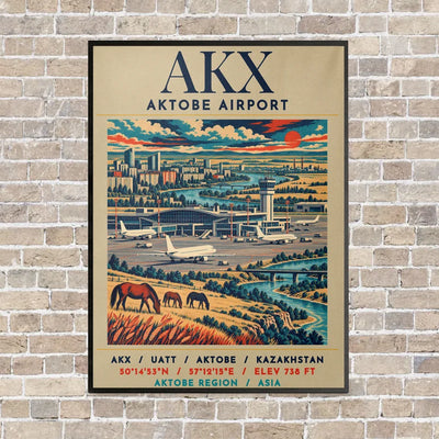 AKX - Poster - Canvas Framed - Beige