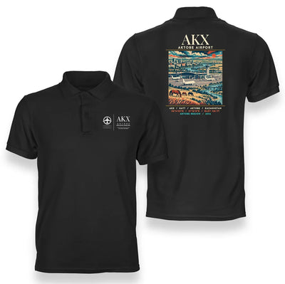 AKX - Poster - Double-Side Polo - Black