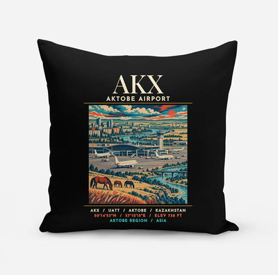 AKX - Poster - Pillow - Black