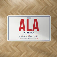 Thumbnail for Almaty International Airport (ALA) Carpets - Carpet Rectangle - ID Tag - White V2