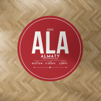 Thumbnail for Almaty International Airport (ALA) Carpets - Carpet Round - ID Tag - Red V2
