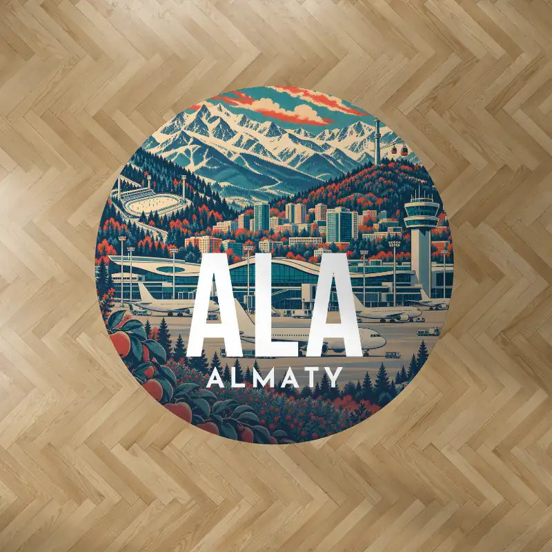 Almaty International Airport (ALA) Carpets - Carpet Round - Scene V2