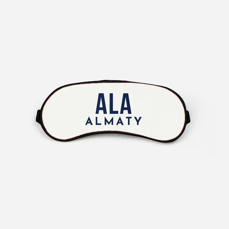 Almaty International Airport (ALA) Sleep Masks - Sleep Mask - Code - White