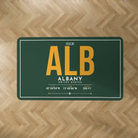 Thumbnail for Albany International Airport (ALB) Carpets - Carpet Rectangle - ID Tag - Dark Green V2