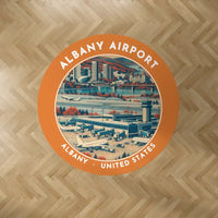 Thumbnail for Albany International Airport (ALB) Carpets - Carpet Round - Badge - Orange V2
