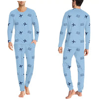 Thumbnail for Albany International Airport (ALB) Pajamas - Men Pajamas - Light Blue