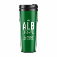 Thumbnail for Albany International Airport (ALB) Travel Mugs - ID Tag - Plastic (No Holder) - Green