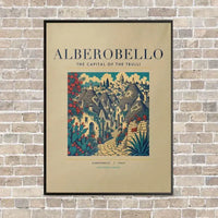 Thumbnail for ALBEROBELLO - Poster - Canvas Framed - Beige
