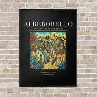 Thumbnail for ALBEROBELLO - Poster - Canvas Framed - Black